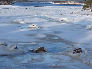 The tidal inlet on January 2, 2009